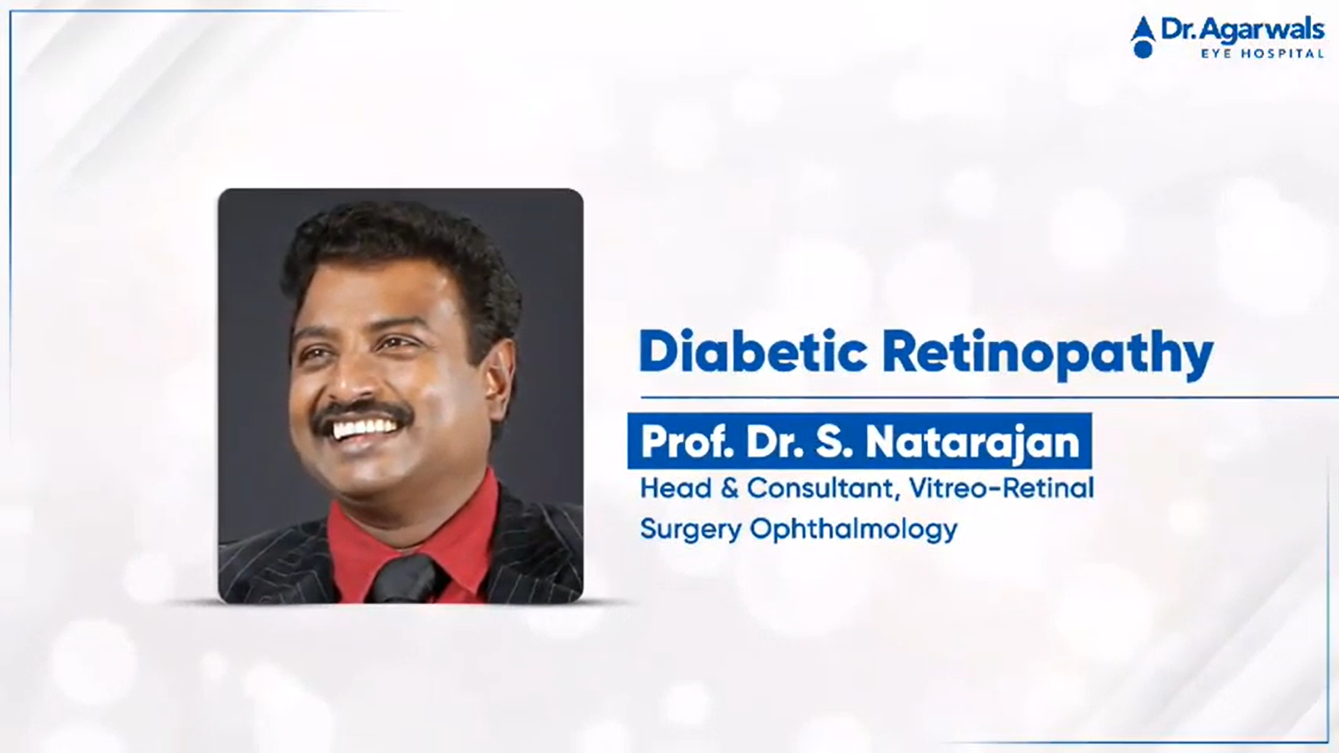 Doctor Speaks: Symptoms, treatments and precautionary methods for Diabetic Retinopathy |  Dr Agarwals Eye Hospital